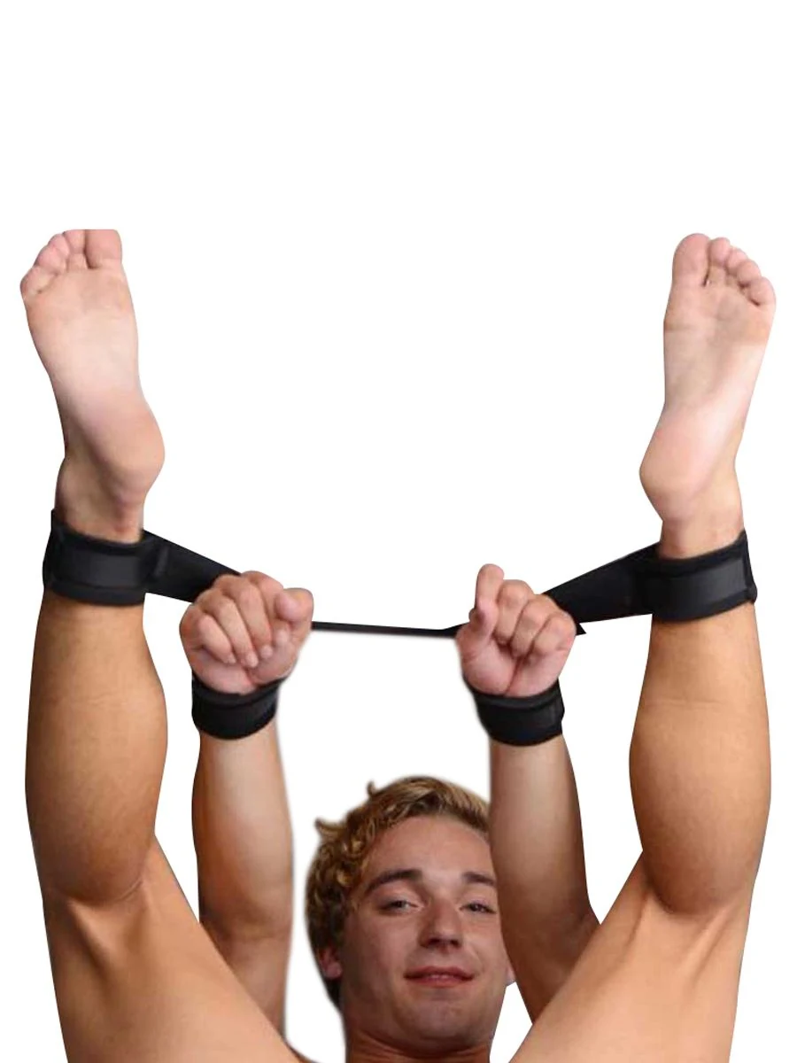 Frisky boeien set enkel & pols, unisex bondage set van 370 mm voor beginners