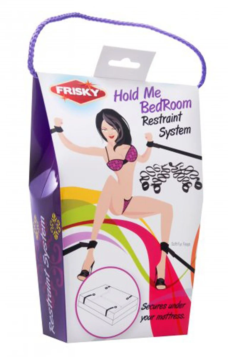Frisky bed bondage set zwart met banden tot ongeveer 122 cm verstelbaar