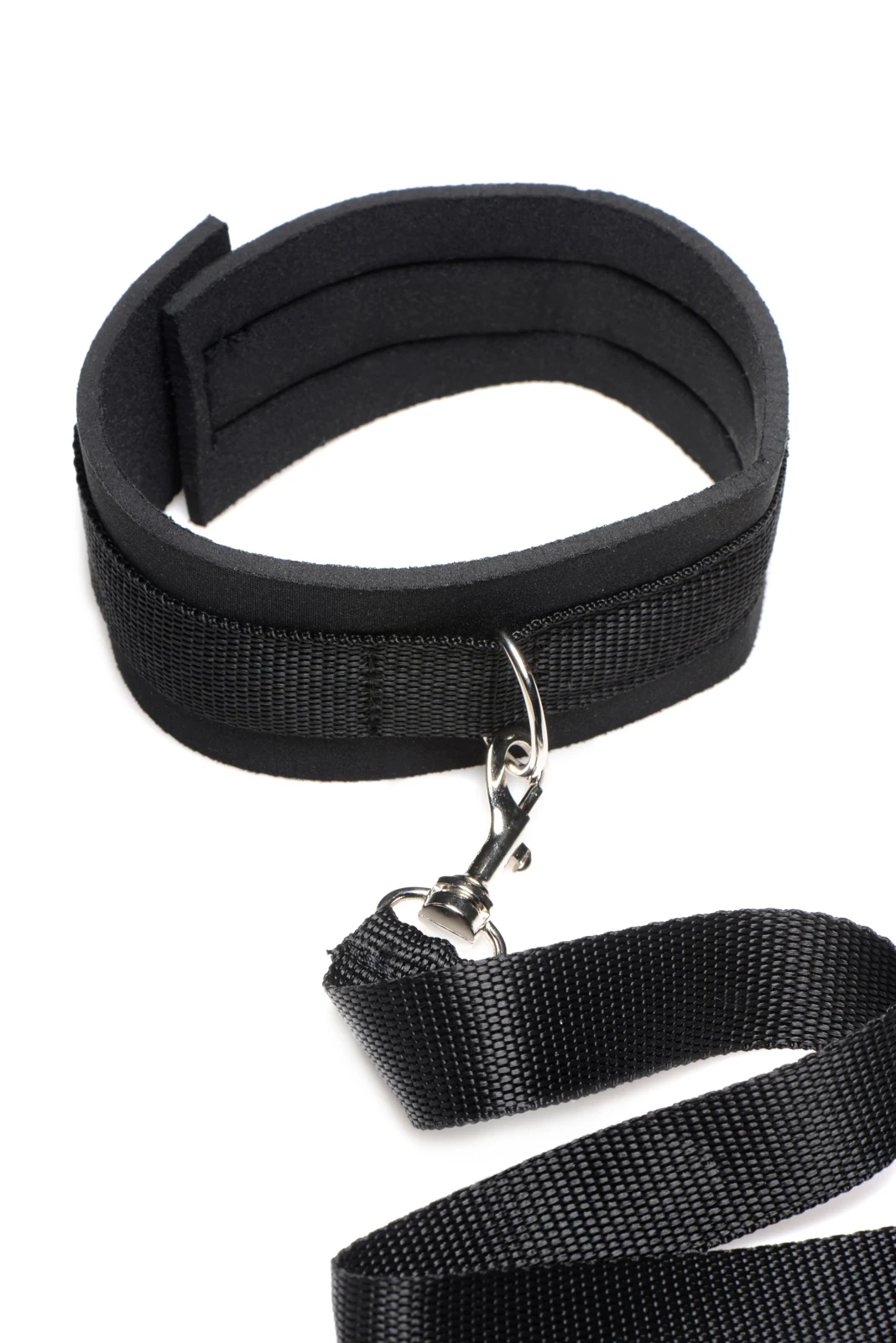 Frisky zwarte halsband met klittenband sluiting