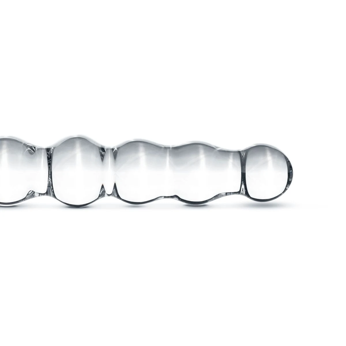 Glazen dildo No. 19, unisex sextoy voor vaginaal en anaal gebruik