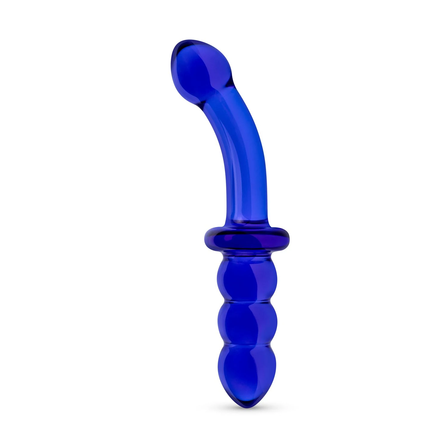 Gildo dubbele glazen dildo 20 cm in blauw voor G-spot en prostaat