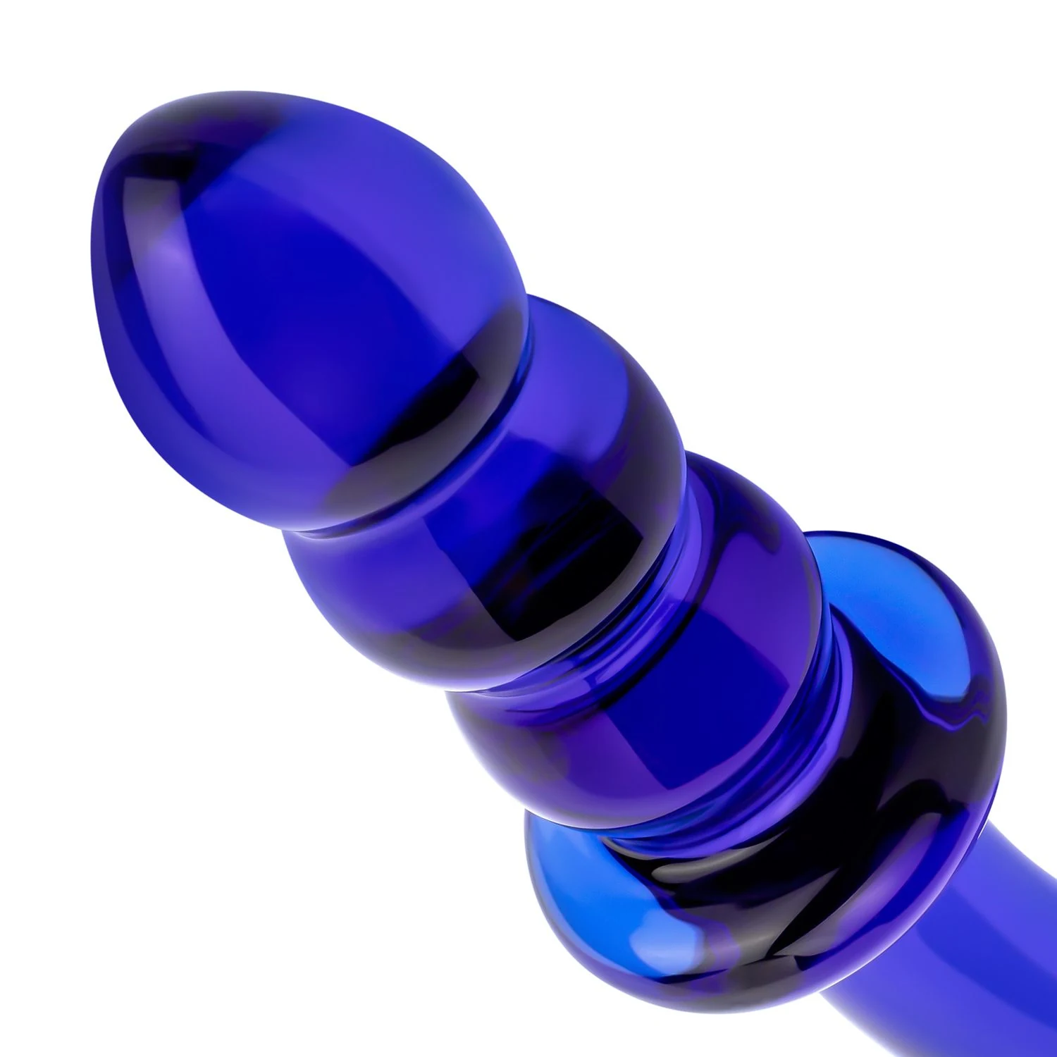 Glazen dildo 20 cm geschikt voor alle soorten glijmiddel