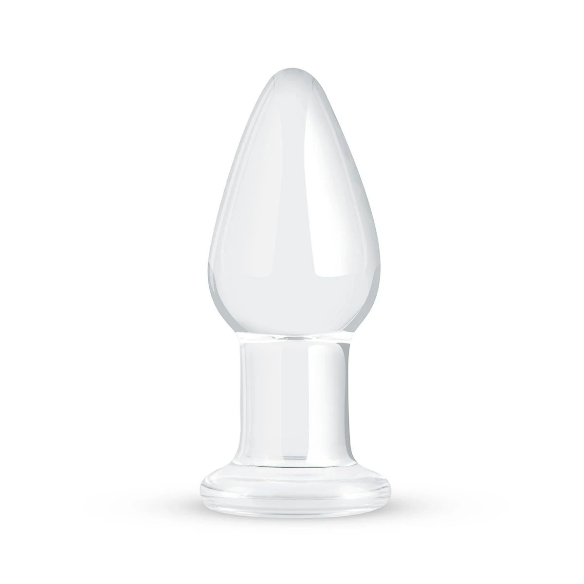 Gildo glazen buttplug No. 24 van transparant glas, lengte 9,4 cm
