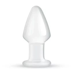 Gildo glazen buttplug No. 25 van transparant glas, 9,5 cm lang