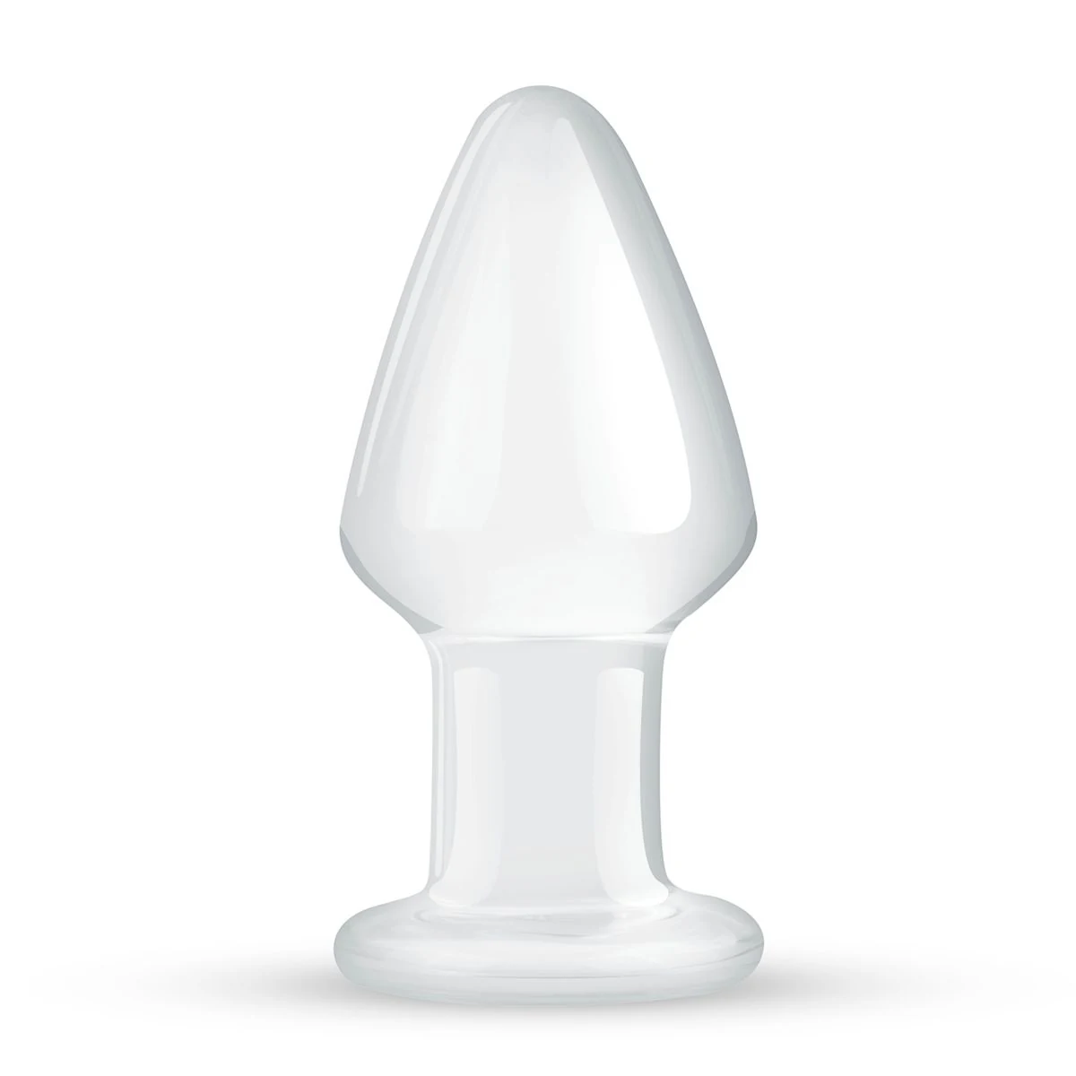 Gildo glazen buttplug No. 25 van transparant glas, 9,5 cm lang