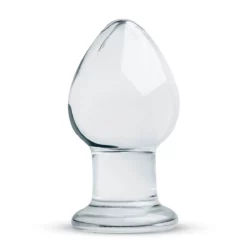 Gildo glazen buttplug No. 26 van transparant glas, 9 cm