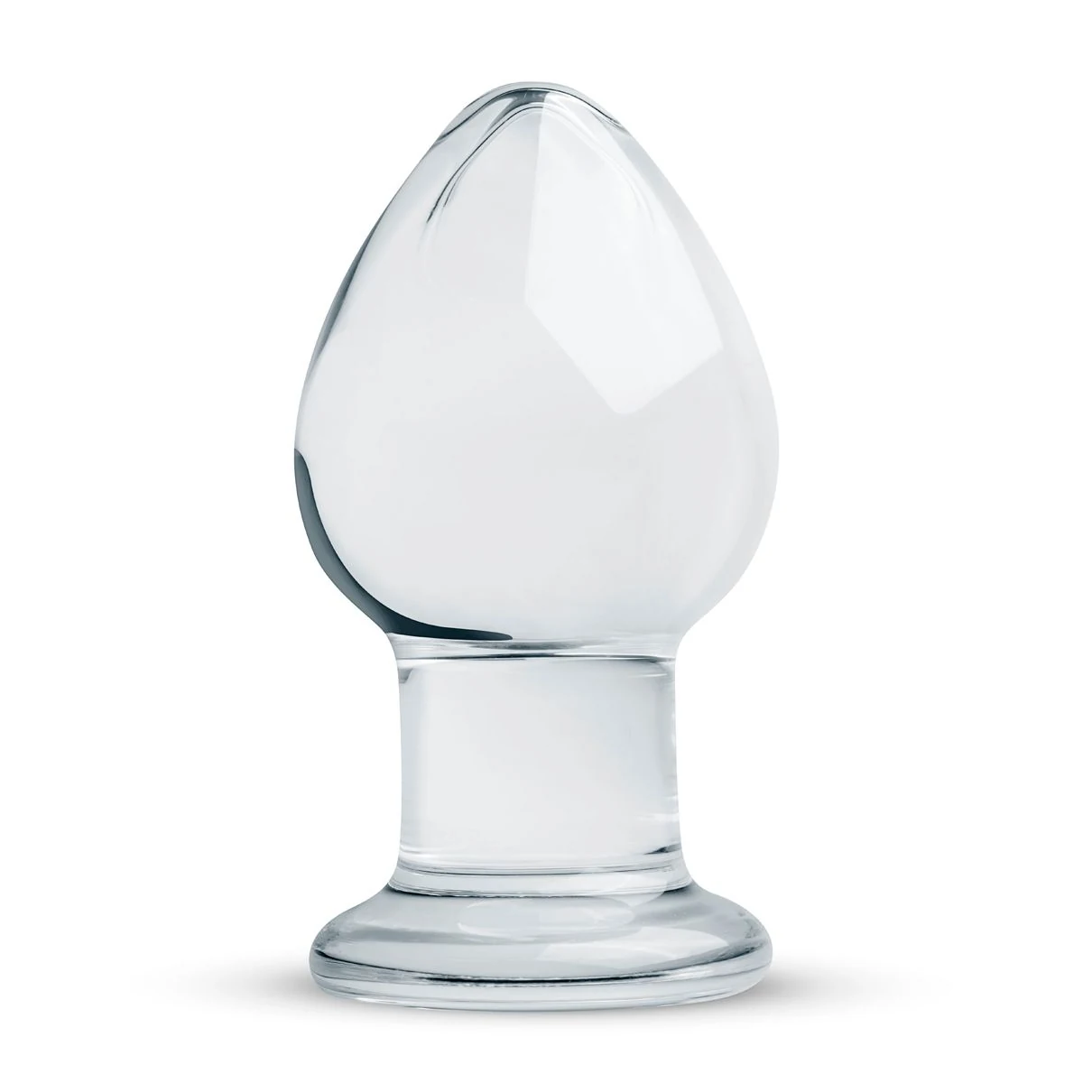 Gildo glazen buttplug No. 26 van transparant glas, 9 cm