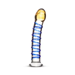 Gildo glazen G-Spot prostaatdildo No. 1, transparant en 17,5 cm