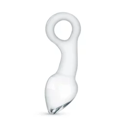 Gildo glazen prostaat buttplug No. 13 van 13,5 cm in transparant glas
