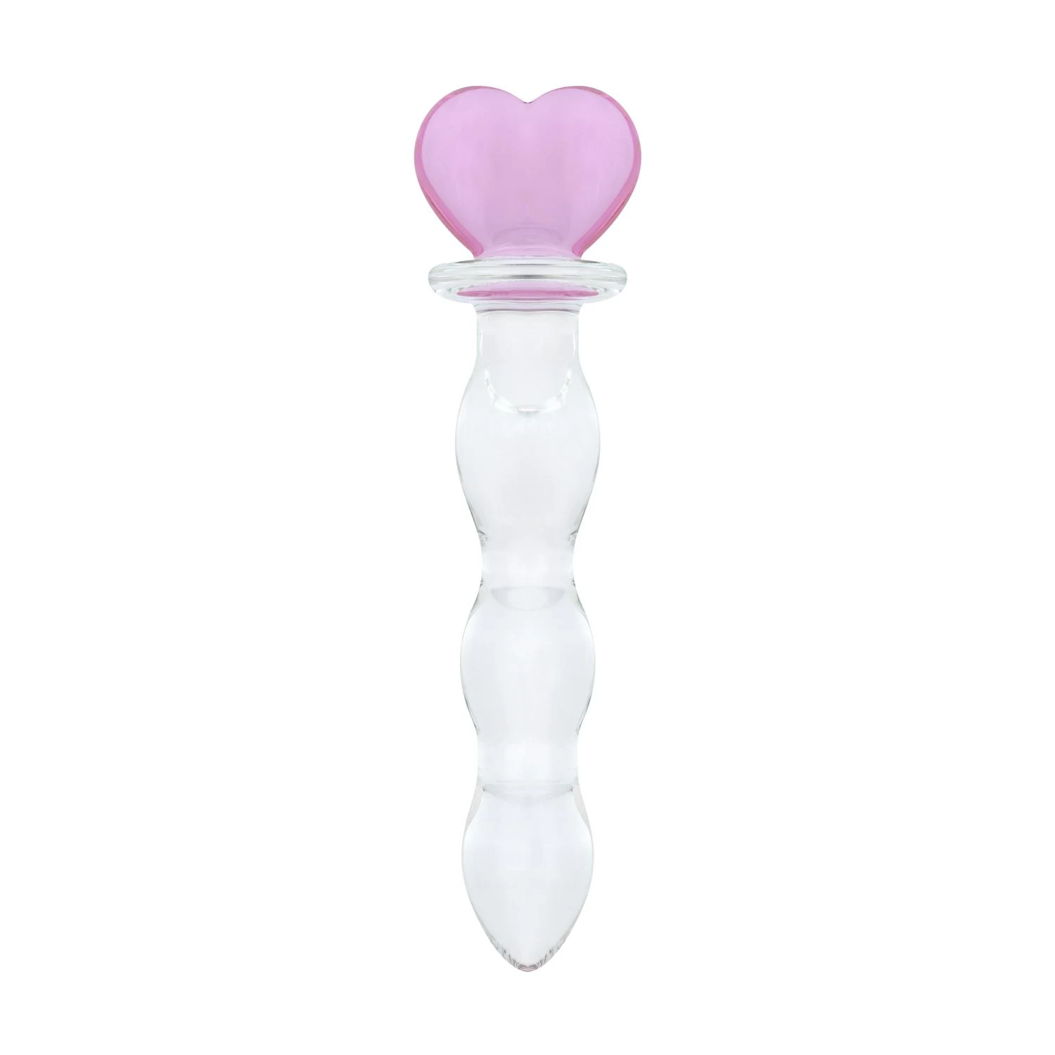 Gildo No. 35 glazen dildo hartvorm roze 18,8 cm
