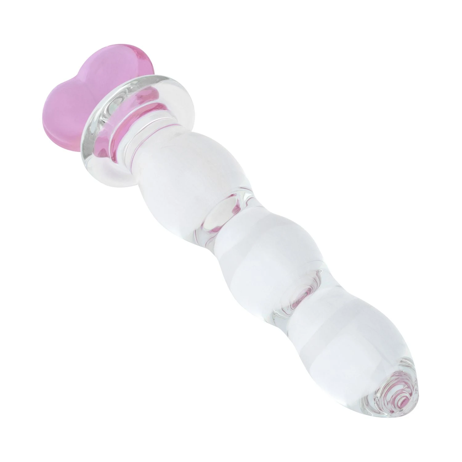 Gildo No. 35 glazen dildo hartvorm met hartvormige basis