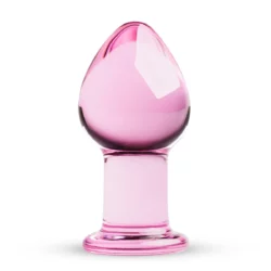 Gildo roze glazen buttplug No. 27 van 9 cm