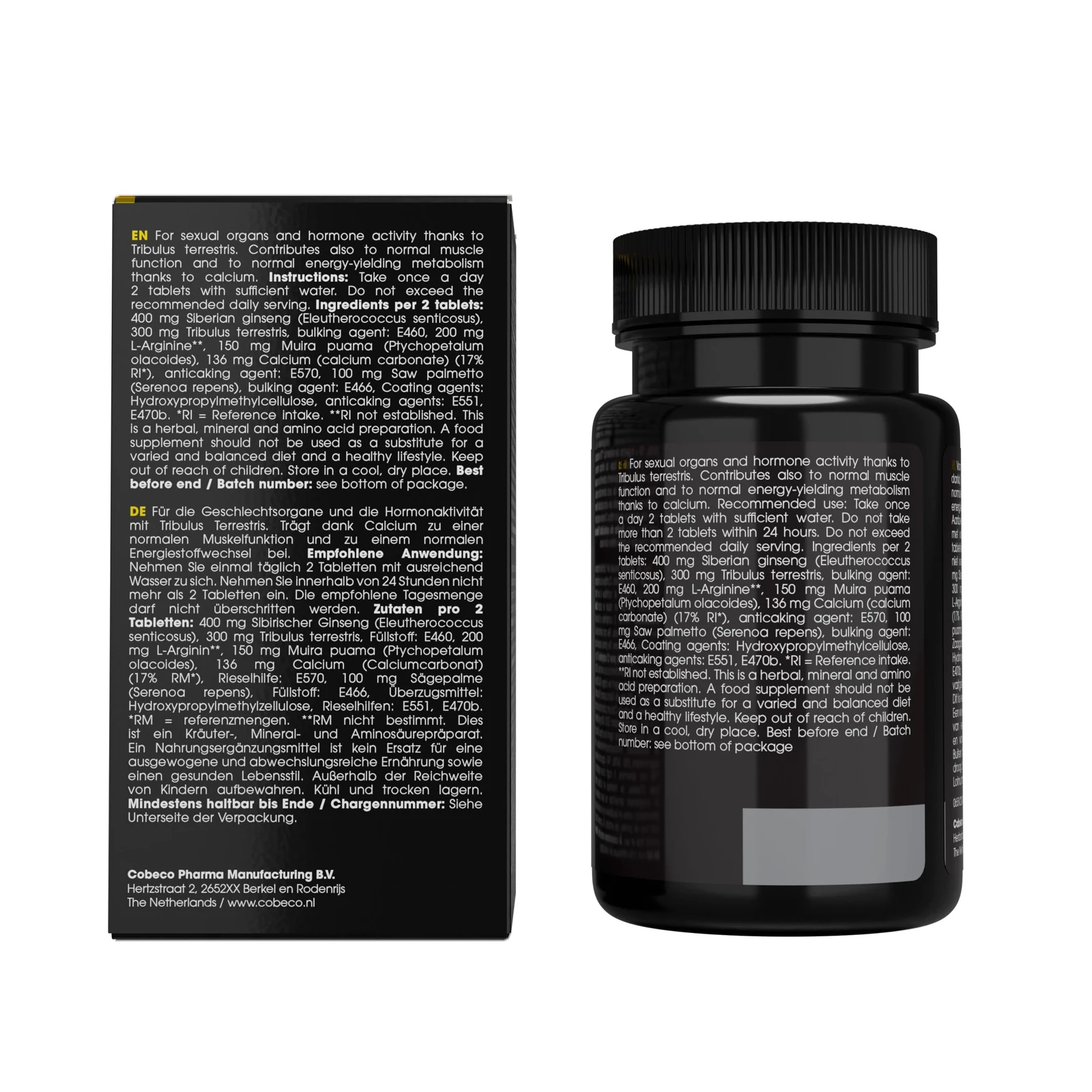 Golden XXL erectiepillen met Muira Puama, Ginseng en Horny Goat Weed