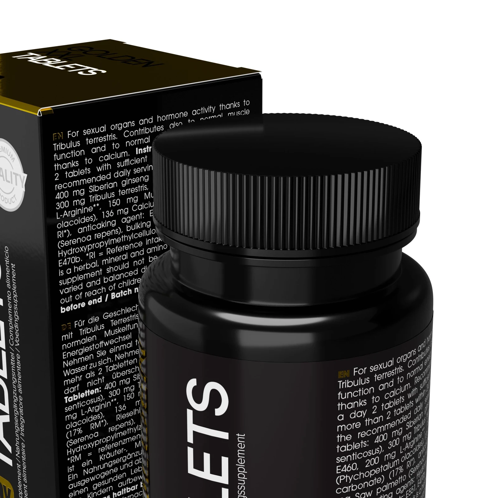 Golden XXL erectiepillen 45 stuks, unisex product in kleur goud