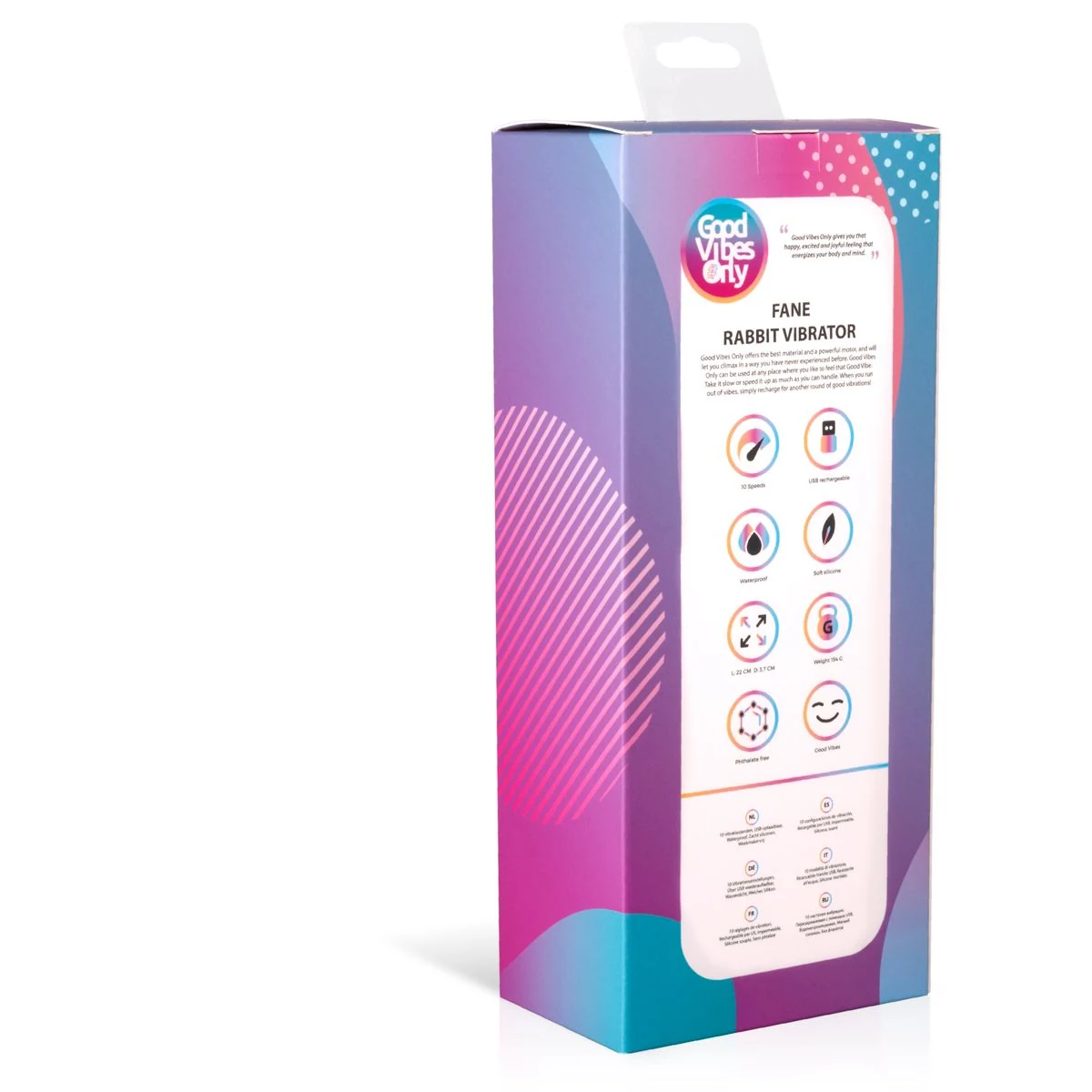 Fane Rabbit Vibrator oplaadbaar met USB-kabel en waterdicht ontwerp