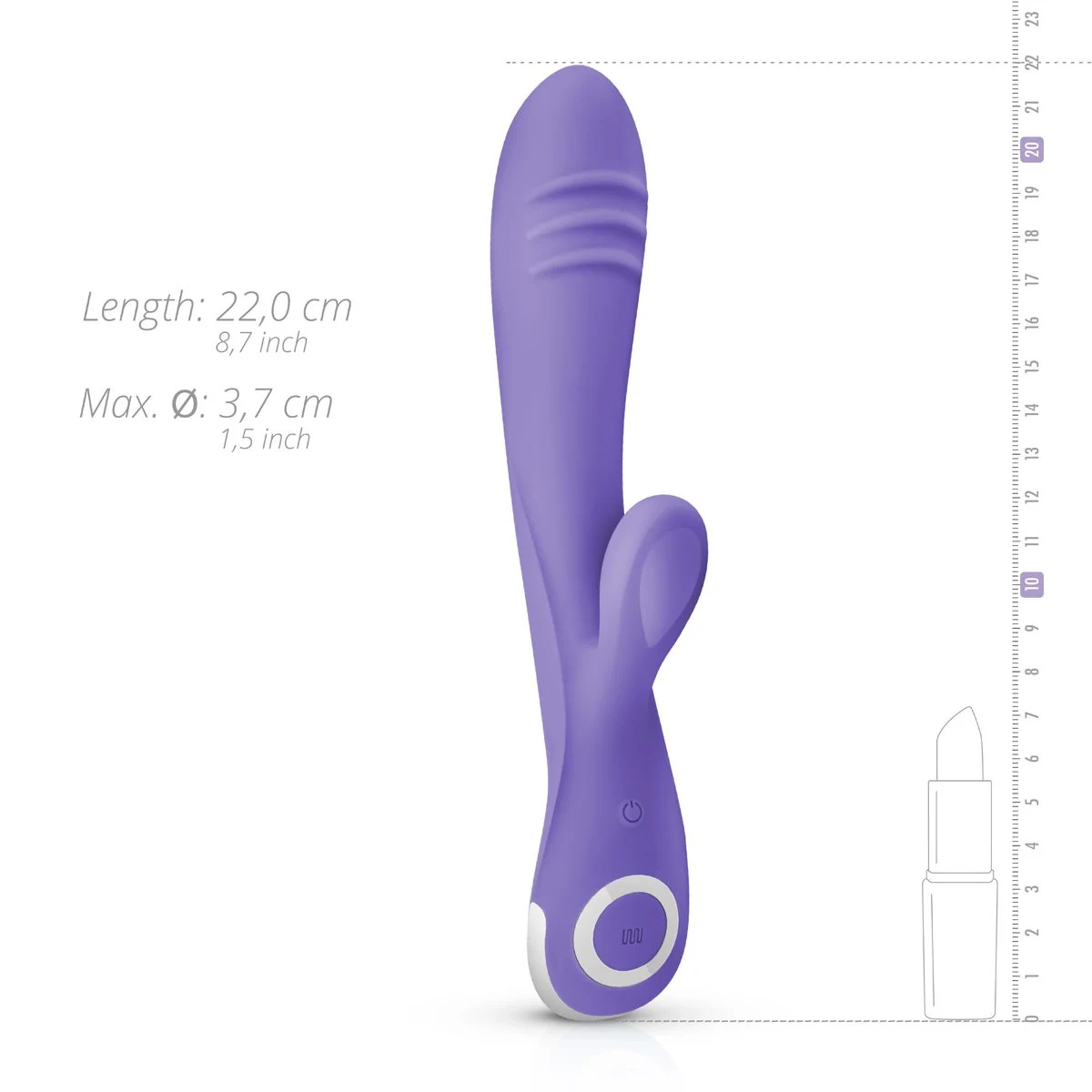 Good Vibes Only Fane Rabbit Vibrator waterdicht en oplaadbaar via USB-kabel
