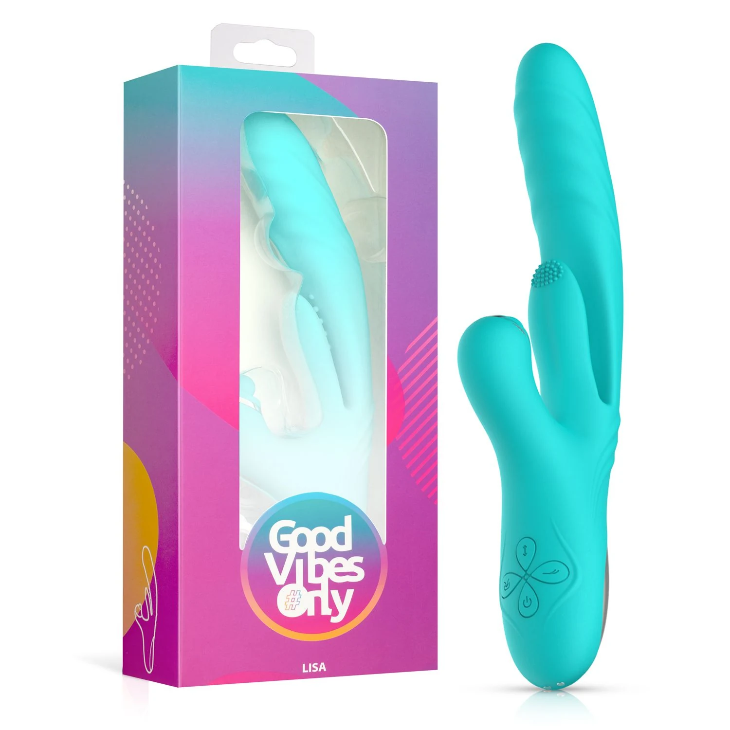 Good Vibes Only Lisa stotende rabbit vibrator met G-spot stimulator