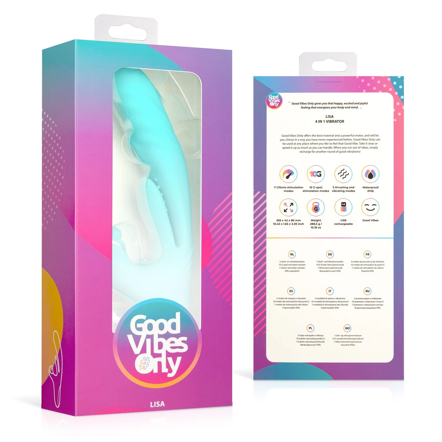 Lisa stotende rabbit vibrator voor gebruikersniveau expert