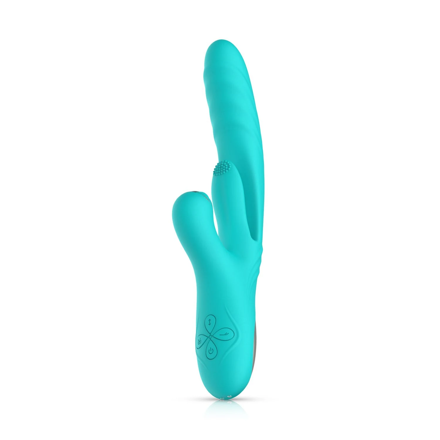 Turquoise stotende rabbit vibrator Lisa van Good Vibes Only