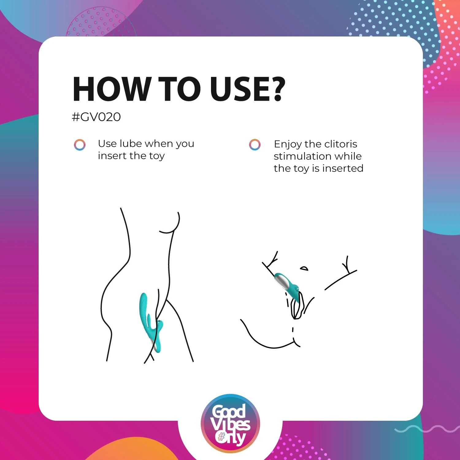 Good Vibes Only Lisa vibrator met stoot- en tapfunctie