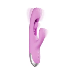 Good Vibes Only rabbit vibrator paars met moving finger en dubbele stimulatie