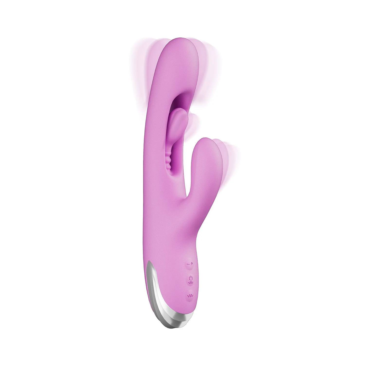 Good Vibes Only rabbit vibrator paars met moving finger en dubbele stimulatie