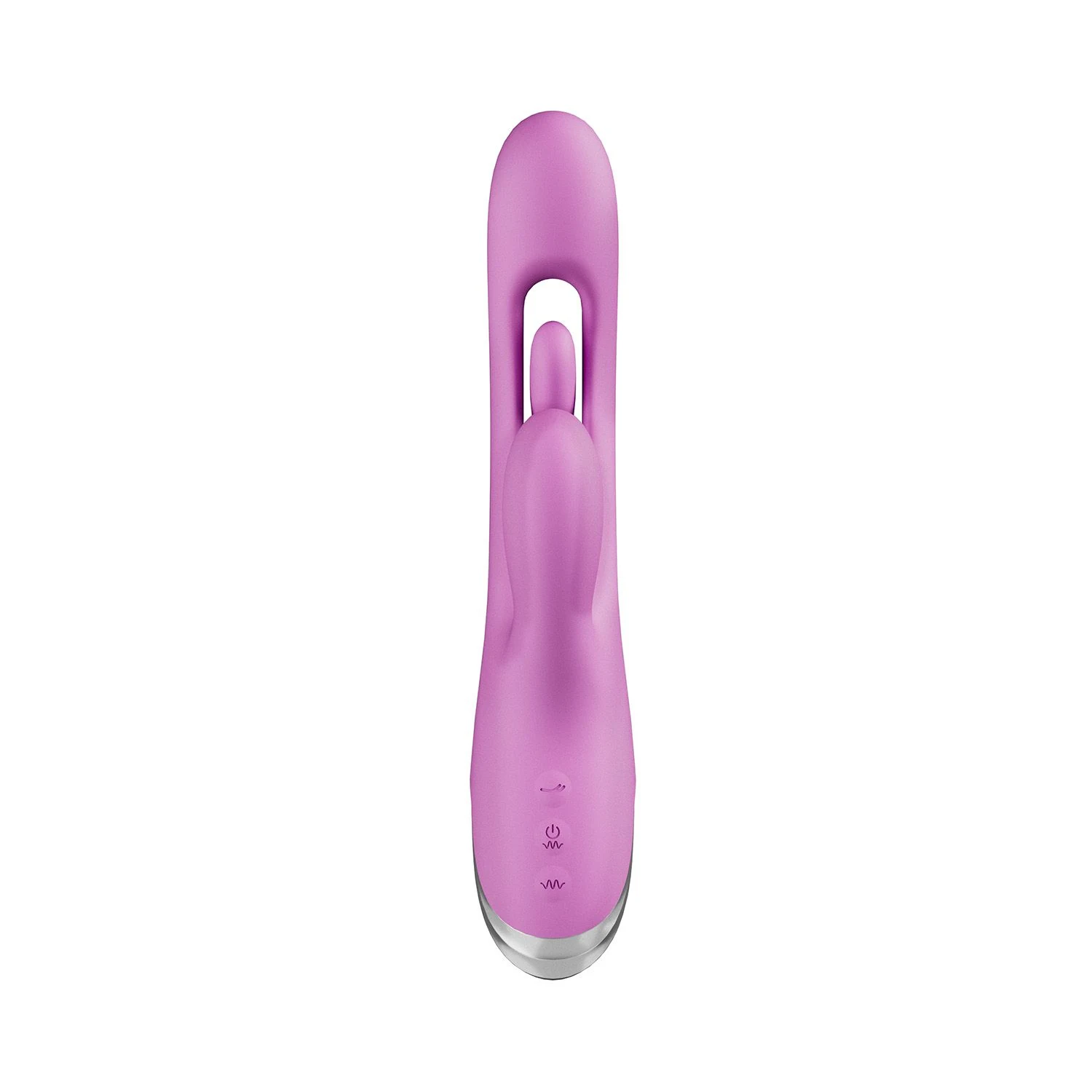 Good Vibes Only rabbit vibrator paars, spatwaterdicht en oplaadbaar via USB-kabel