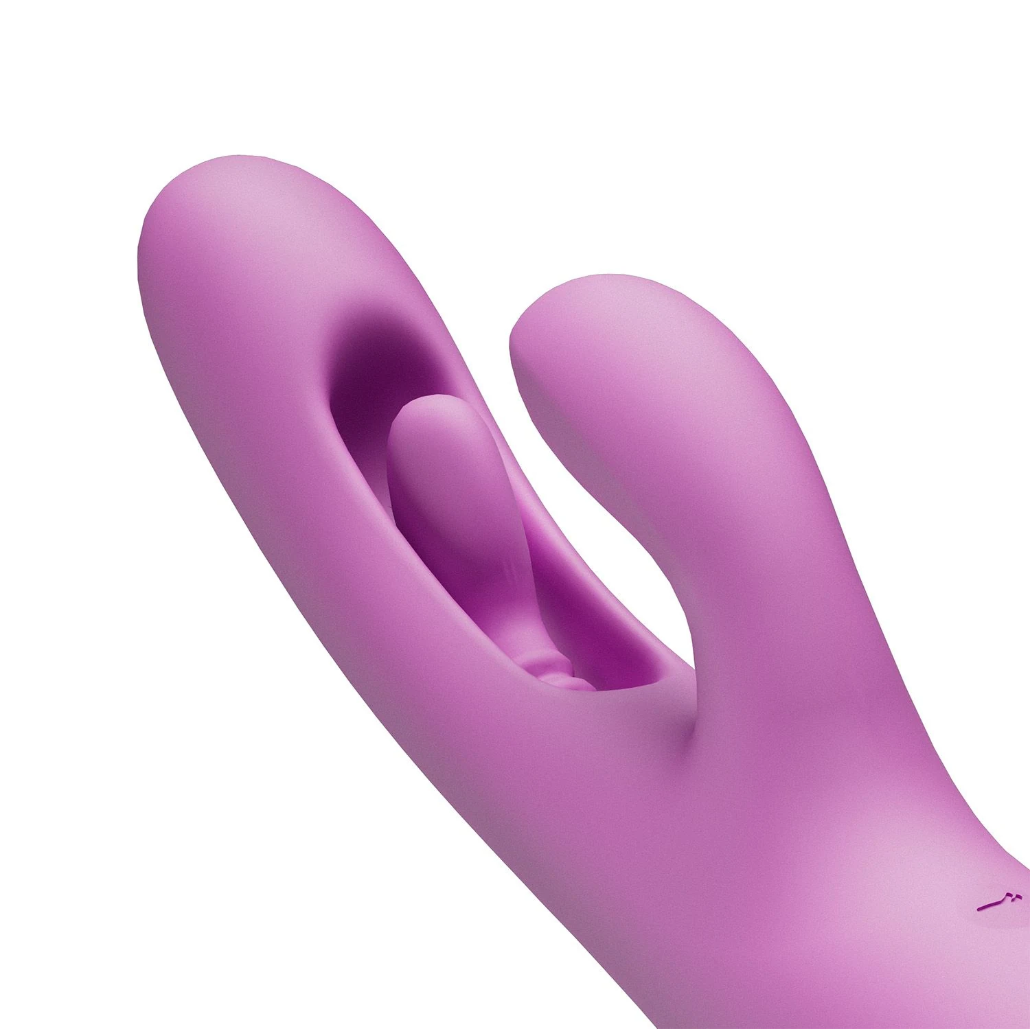 Rabbit vibrator paars met stille werking onder 60 dB en ergonomische vorm