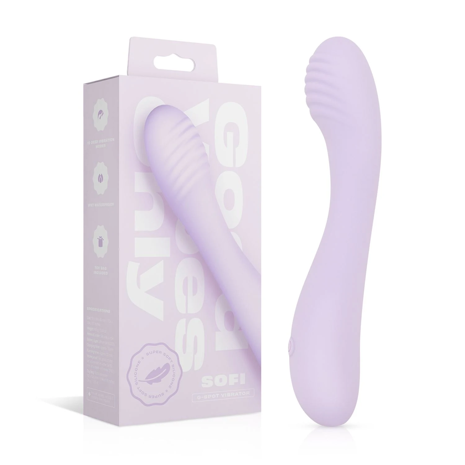 Good Vibes Only Sofi G-spot vibrator in paars van siliconen