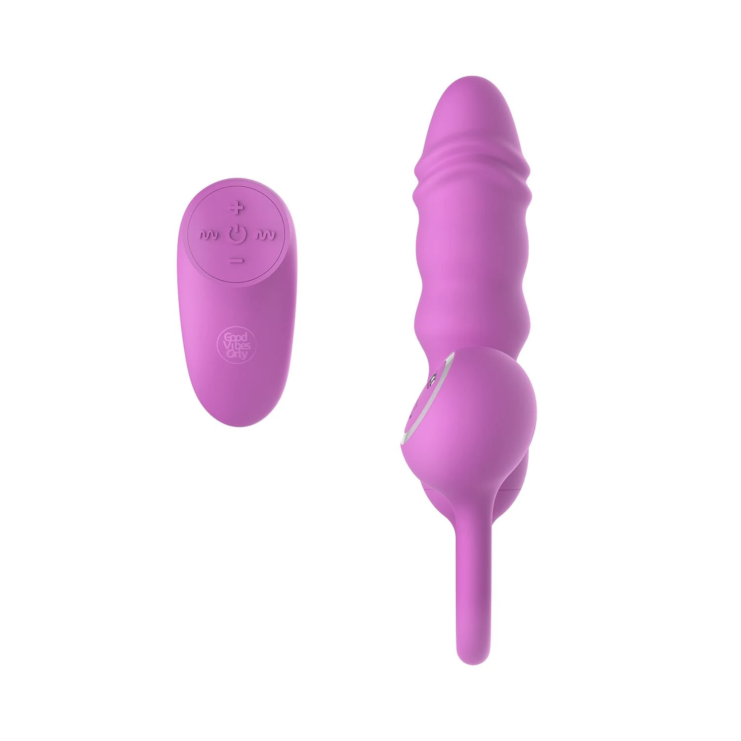 Good Vibes Only roze thrusting bullet met 120 mm invoerdiepte