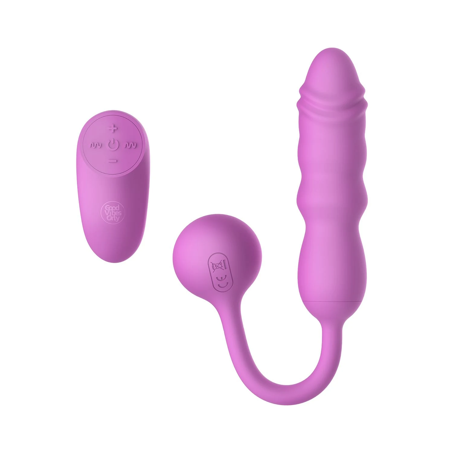 Roze bullet vibrator met variërende trillingen en stoten pulseren