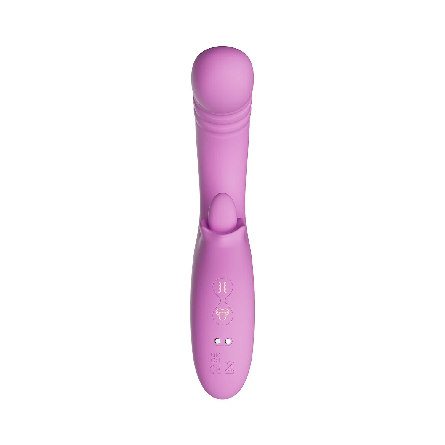 Good Vibes Only Thrusting Tong Vibrator Roze lengte 199 mm