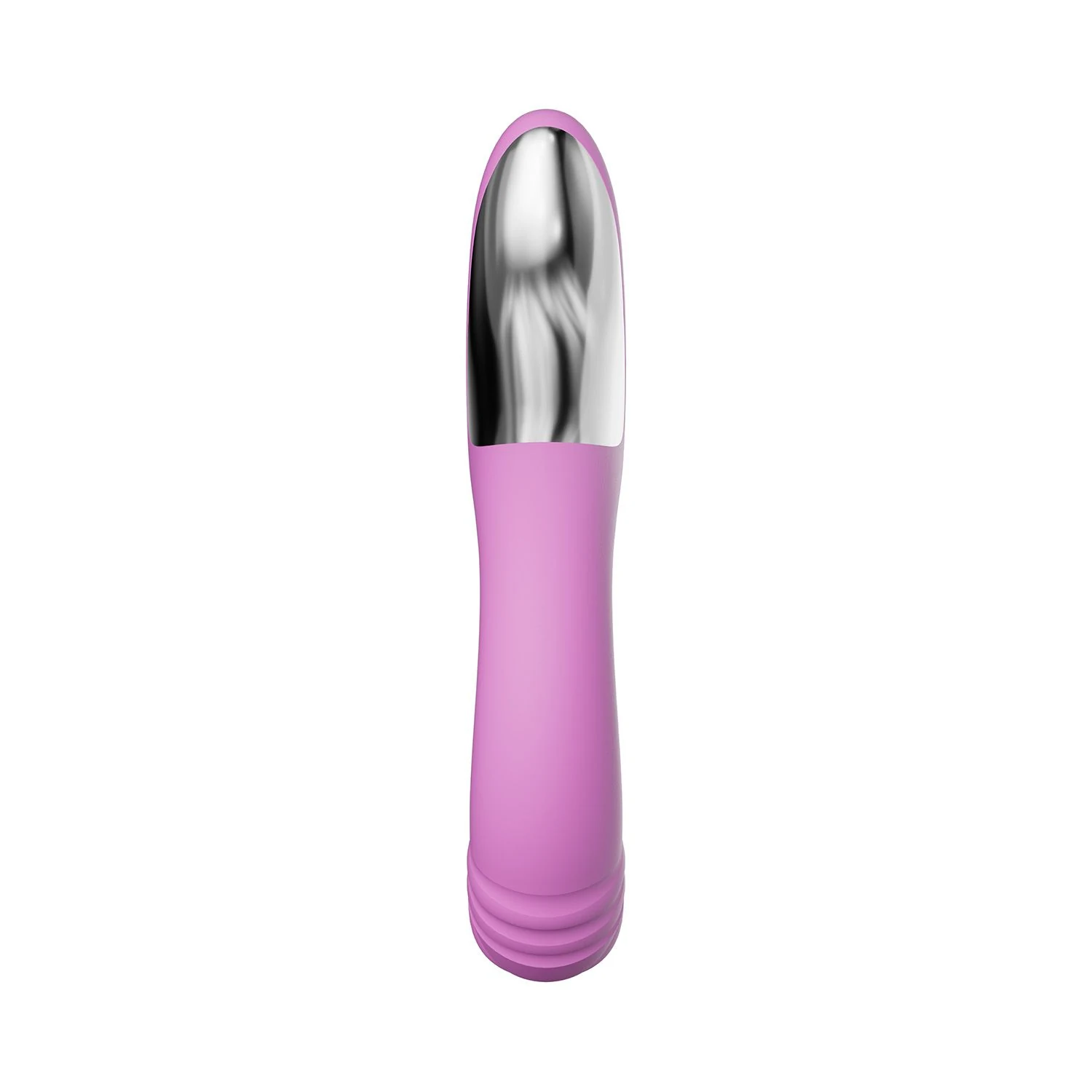 Roze vibrator met flexibele tong en thrustende kop