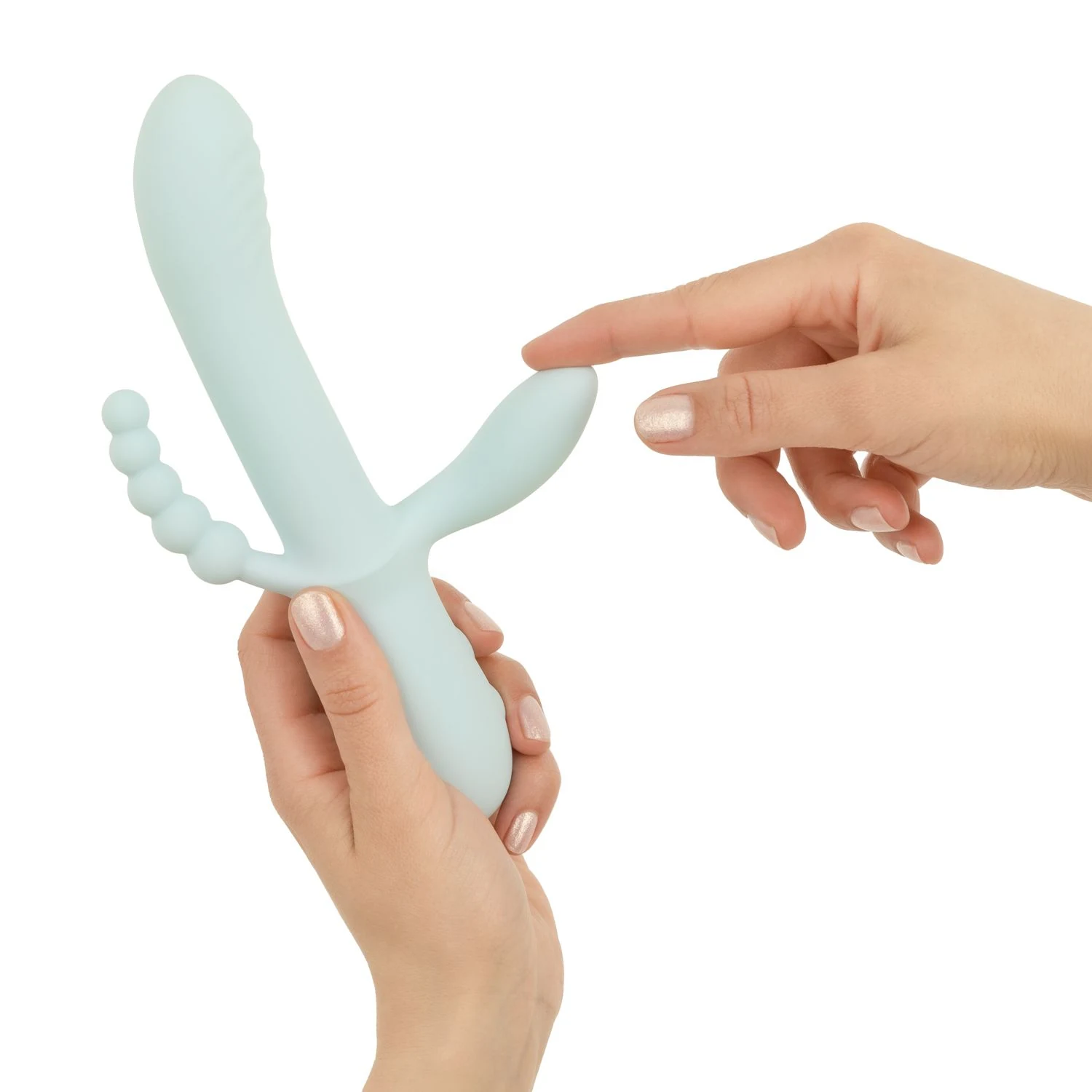 Good Vibes Only Triple Stimulation Vibe voor G-spot vagina clitoris en anus