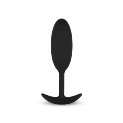 Heavy Fulfiller verzwaarde buttplug medium zwart van siliconen en metaal