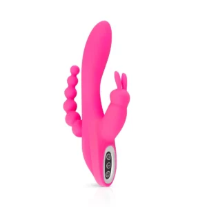 Vibrator met glijmiddel en schone handdoek