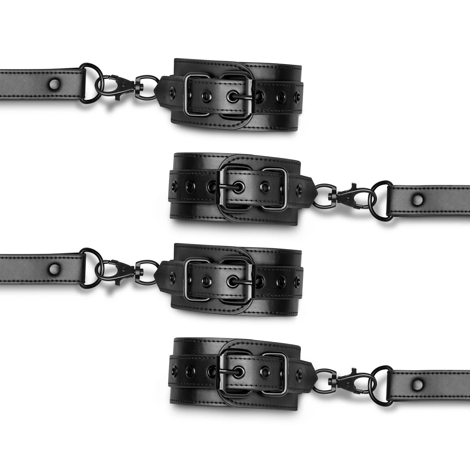 Unisex hogtie met hand- en enkelboeien voor bondage