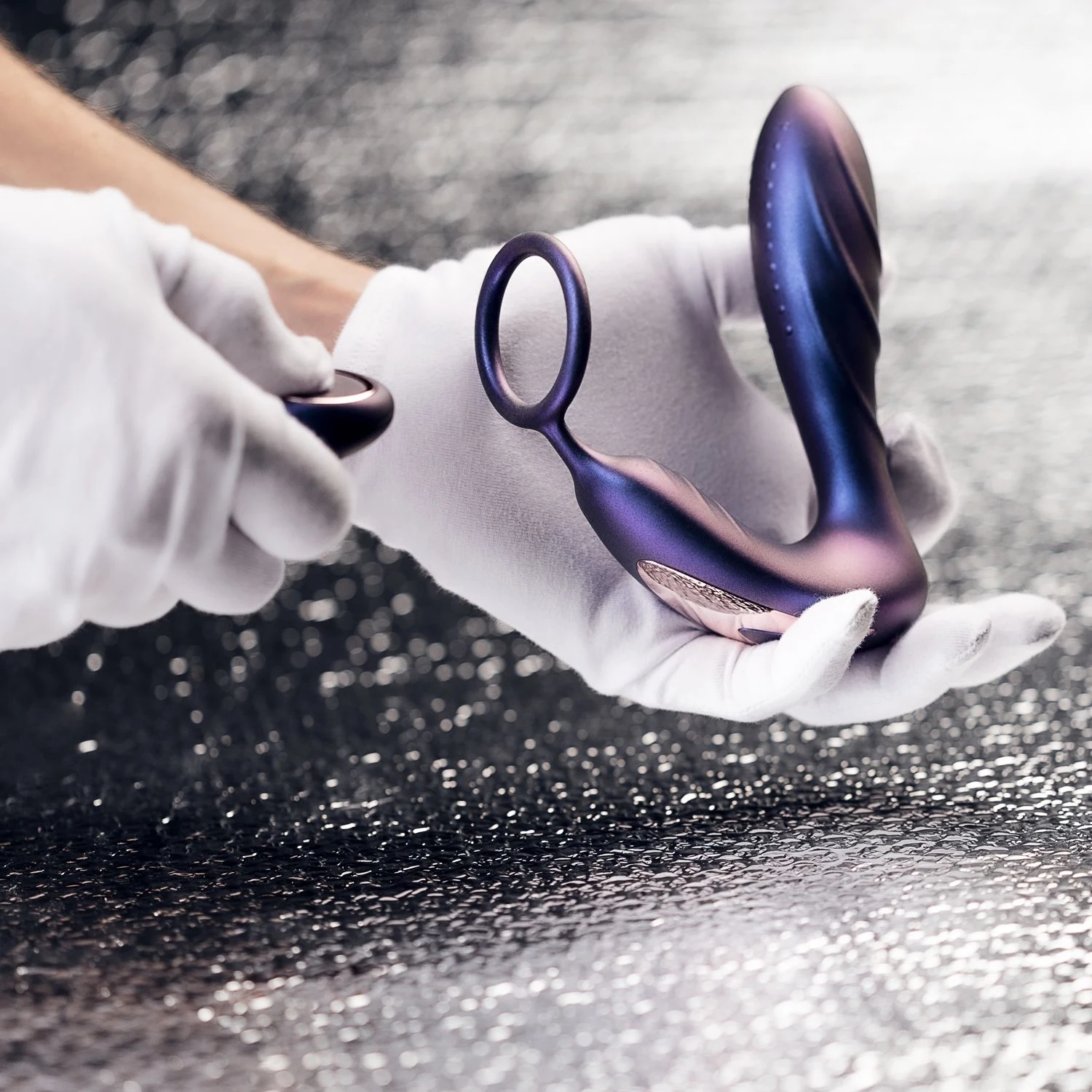 Hueman anaal vibrator met cockring, binnendiameter 36 mm