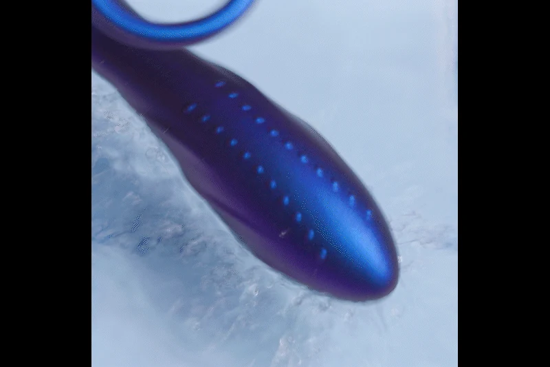 Hueman anaal vibrator met cockring met 10 vibratiestanden