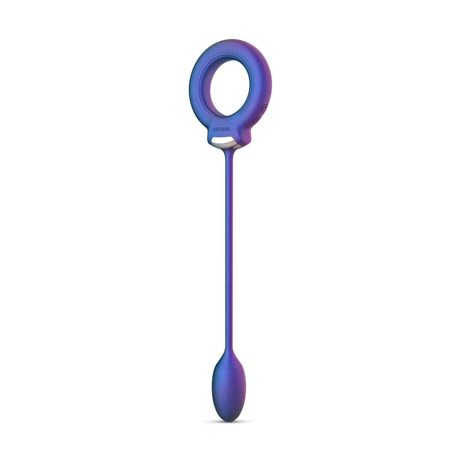 Hueman cockring met anaal bal van comfortabel siliconen materiaal