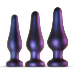 Hueman Comets Buttplug Set, 3-delige paarse siliconen set voor anale stimulatie
