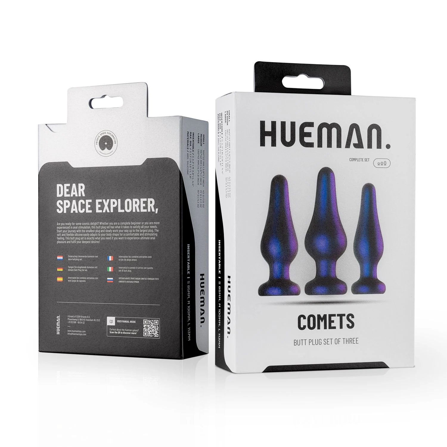 Hueman Comets Buttplug Set HUE014 van merk Hueman