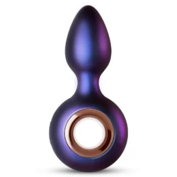 Hueman Deep Space vibrerende anaal plug in paars siliconen met klassiek taps toelopend design