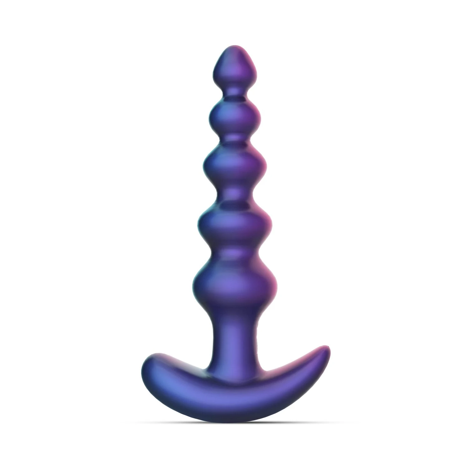 Paarse vibrerende buttplug met wireless afstandsbediening voor anale stimulatie