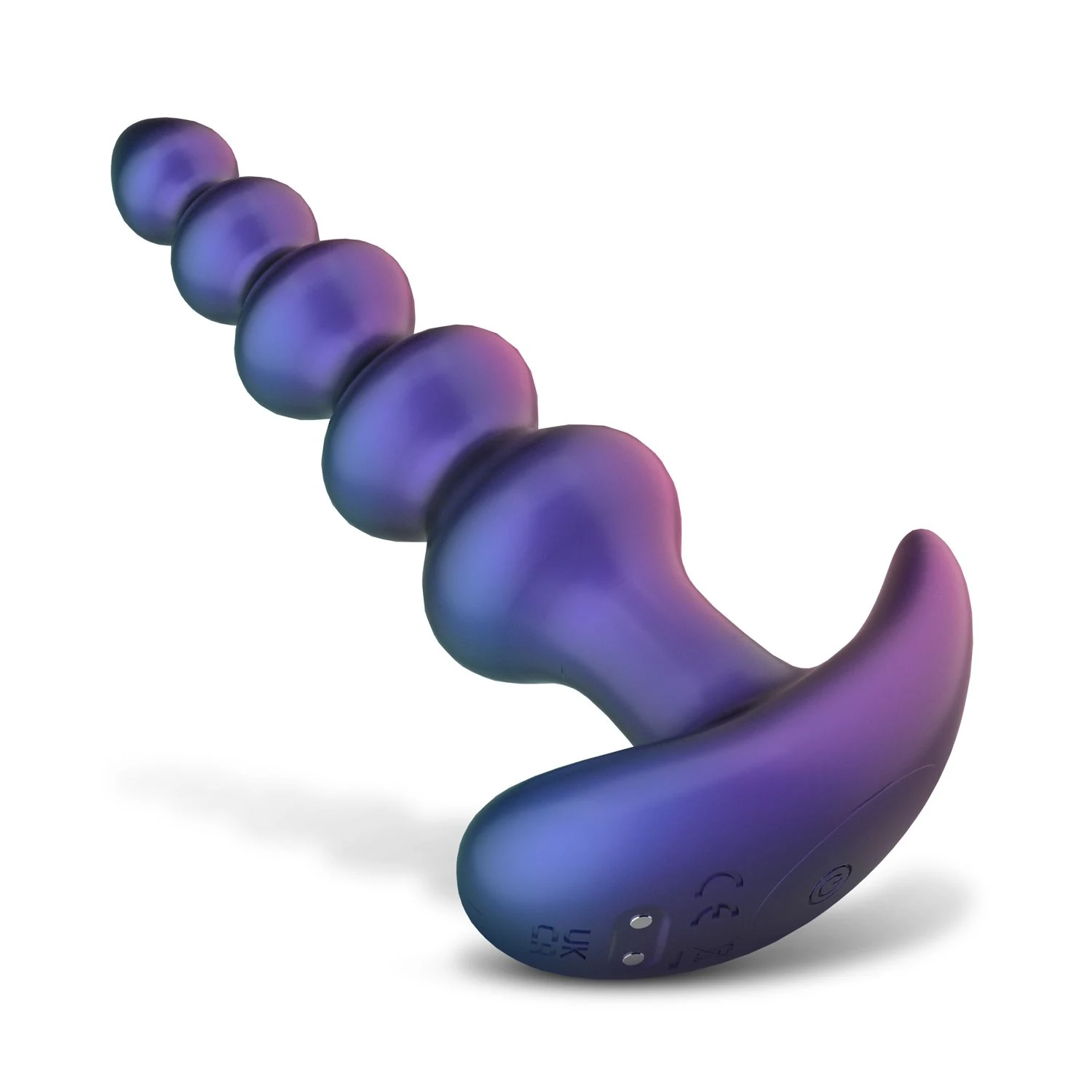 Hueman paarse buttplug met maximale diameter van 35 mm