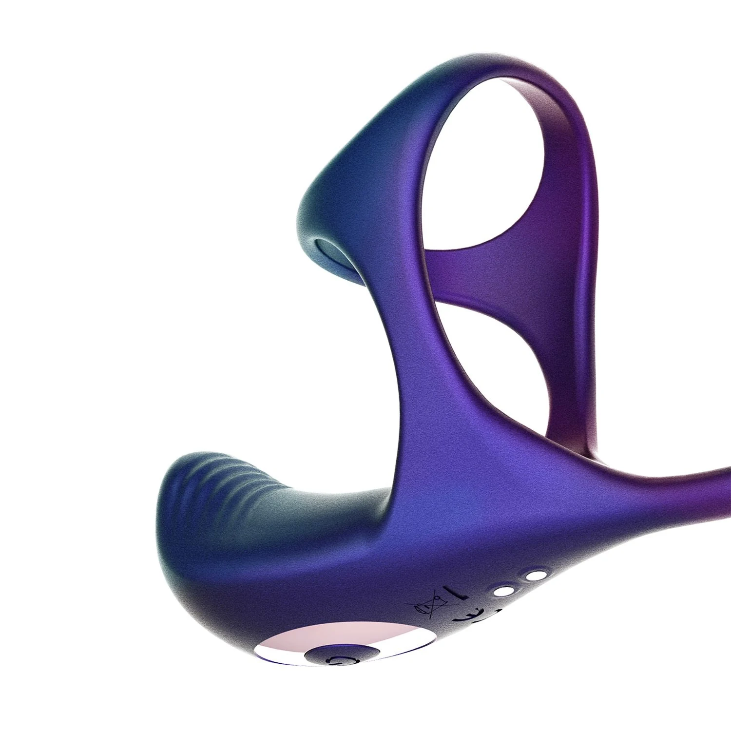 Hueman Halo Orbit cockring met vibratie-ei en flexibele verbinding