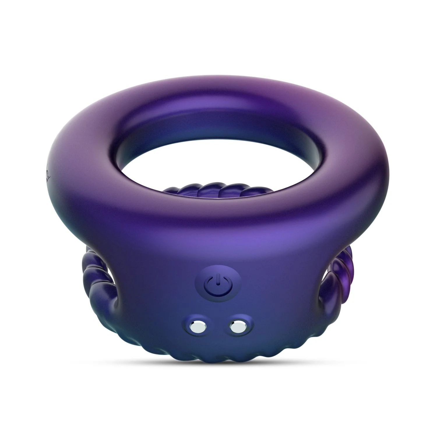 Hueman Jupiter paarse cockring van siliconen en ABS