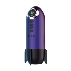Hueman Rocket Masturbator paars met zuig- en vibratiefunctie
