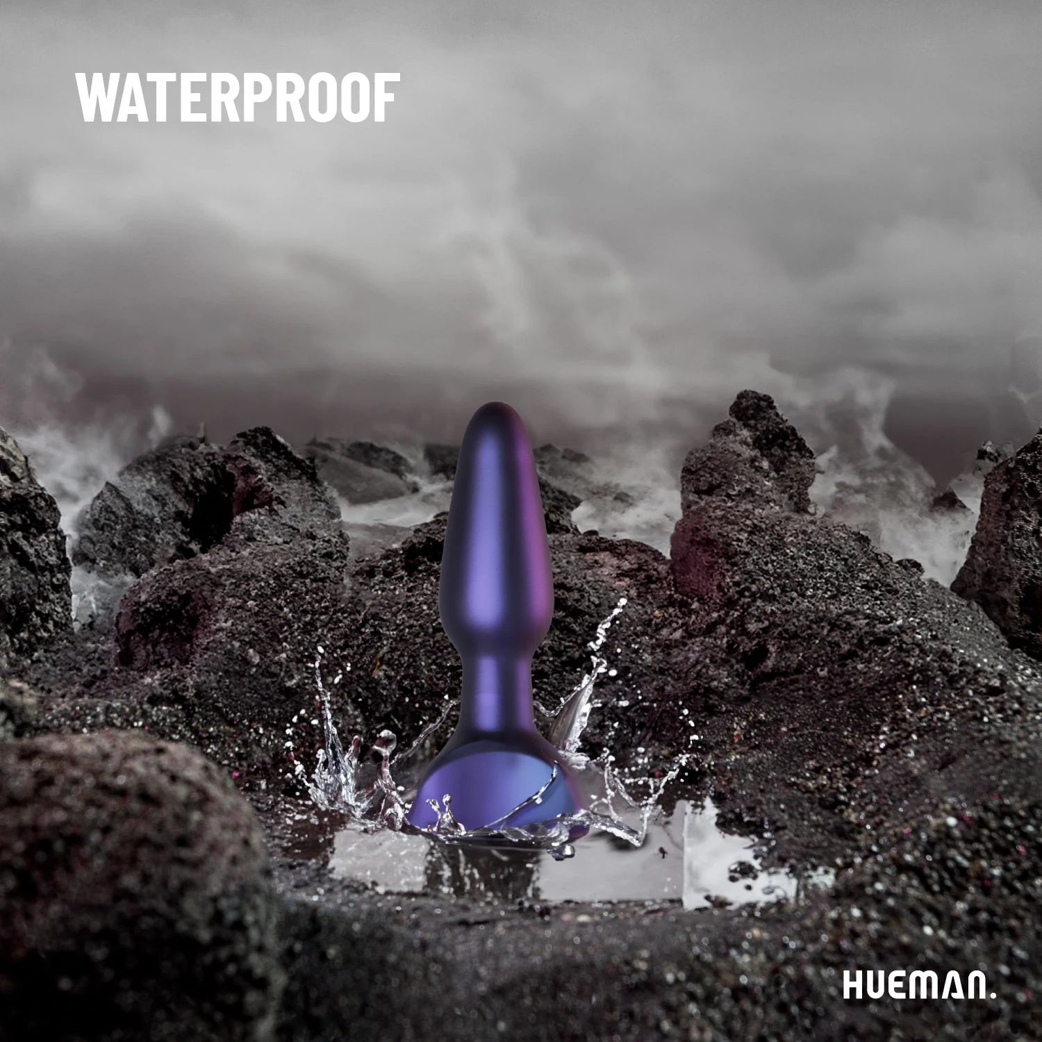 Hueman Space Force buttplug met pushbutton bediening