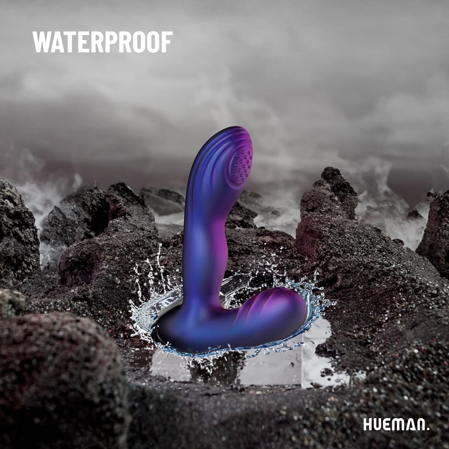 Hueman tappende buttplug met 10 vibratiestanden